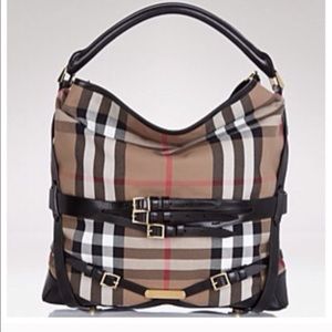 Burberry Bridle Gosford Hobo Black